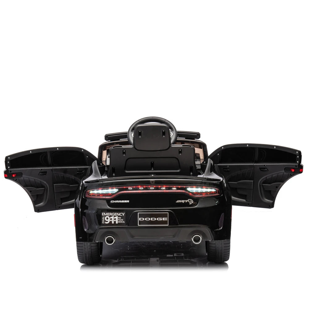 Licensed Dodge Charger,12v Kids ride on police car W/ Remote Control Ohberri