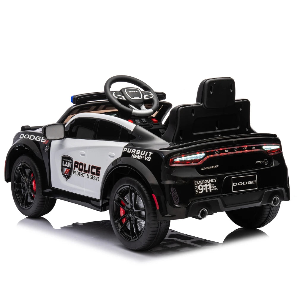 Licensed Dodge Charger,12v Kids ride on police car W/ Remote Control Ohberri