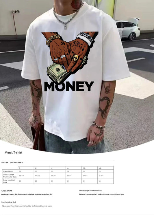 round neck cotton short sleeved T-shirt Ohberri