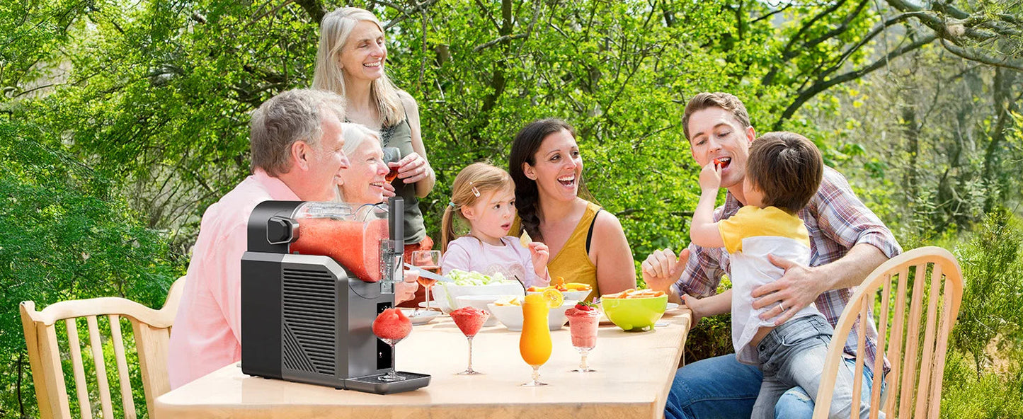 Professional Home Slushie Machine No Ice Needed Rapid Chill Technology 72 oz. Frozen Drink & Slushie Machine 7 Preset Programs Ohberri