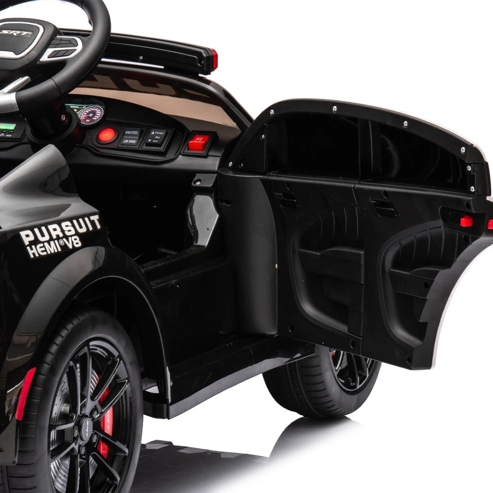 Licensed Dodge Charger,12v Kids ride on police car W/ Remote Control Ohberri