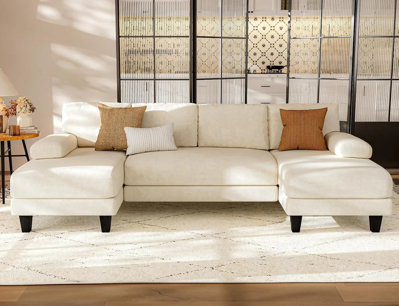 U Shaped Sectional Couches for Living Room - Ohberri