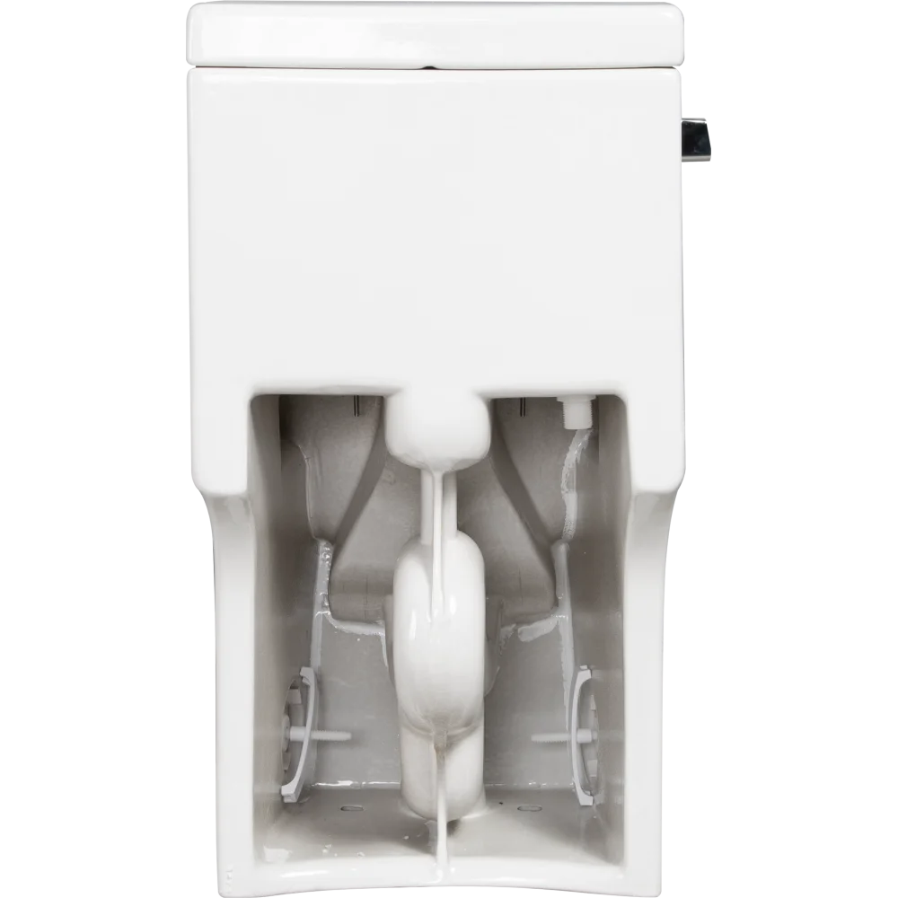1.28 GPF Single-flush One Piece Toilet, Water-Saving Elongated Ohberri