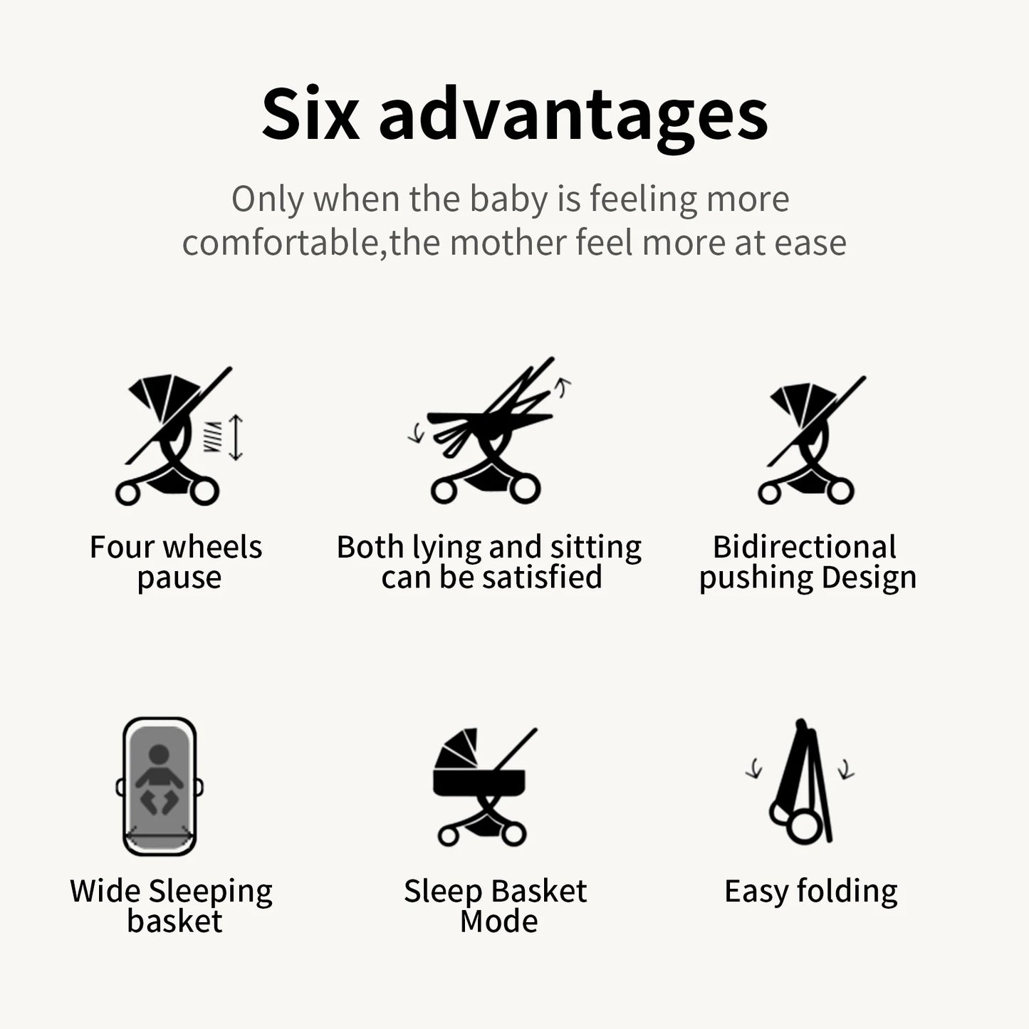 3 in 1 Baby Stroller - Ohberri