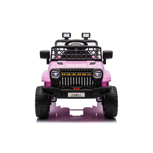 Kids Ride on Truck Car w/ Remote, Bluetooth,pink Ohberri