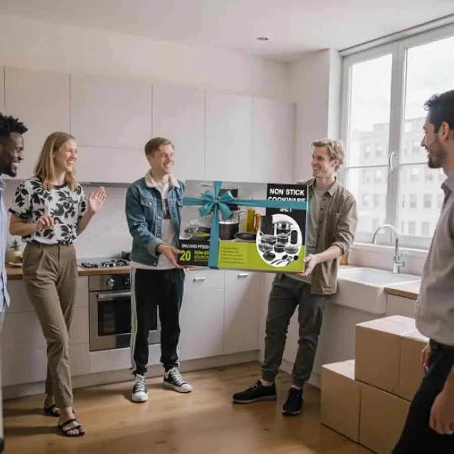 20pcs Pots and Pans Set Non Stick Kitchen Ohberri