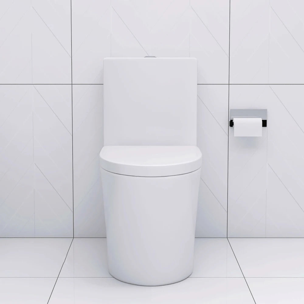 Matte Black Elongated One Piece Toilet Dual Flush 1.1/1.6 GPF Water Saving Map 1000g,Matte Black Ohberri