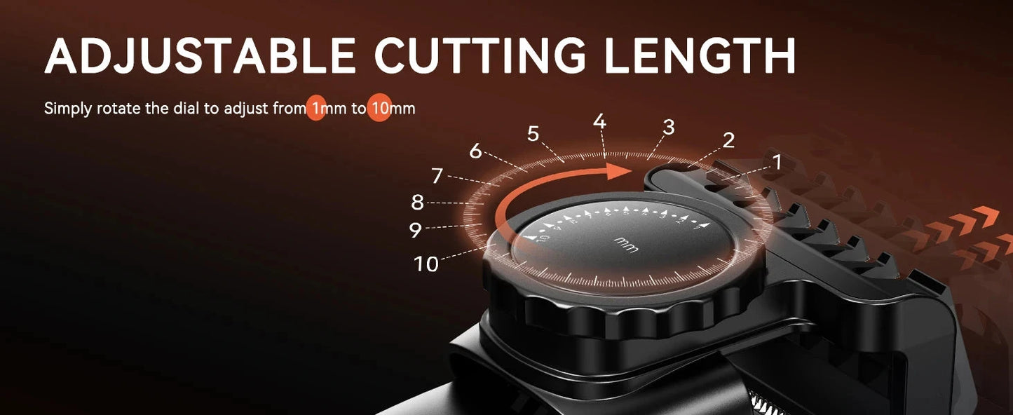 3 in 1 Men Bidirectional Body Hair Trimmer Electric Shaver IPX6 Waterproof Double-edged Razor Ohberri