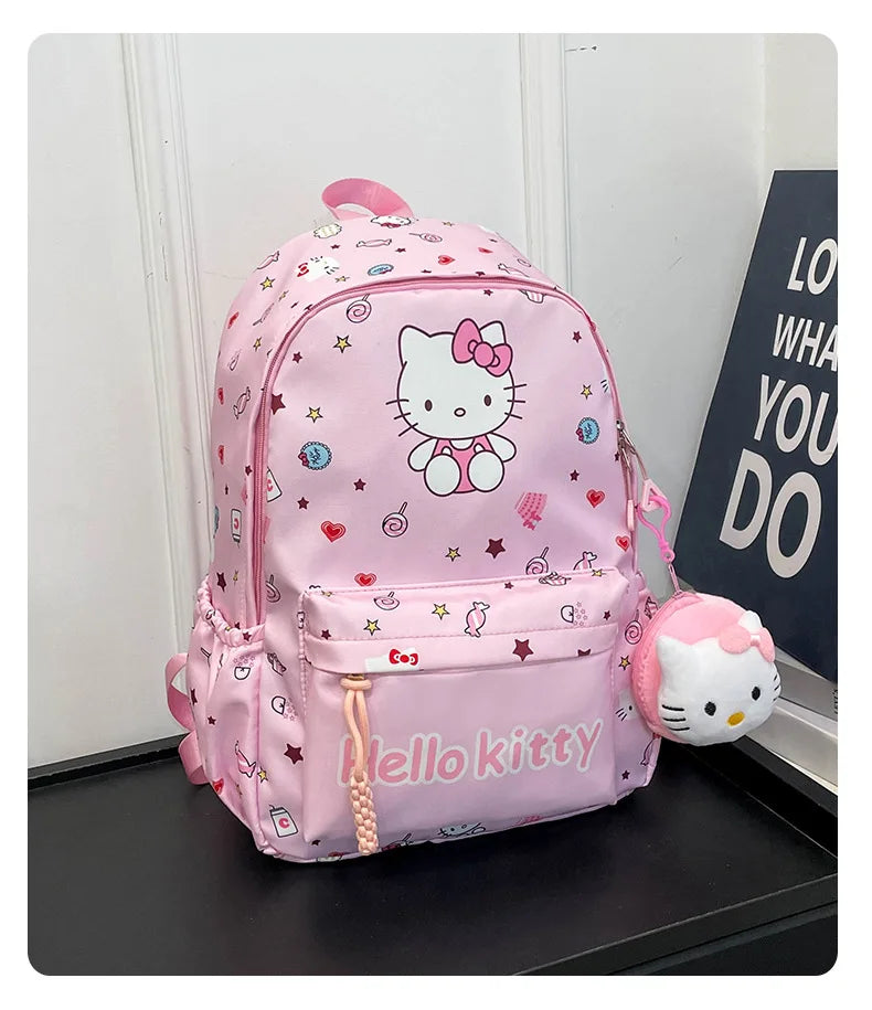 Hello Kitty Sanrio Backpack, Kuromi Cinnamoroll Cute Daypack, Cartoon Anime Schoolbag Bag, Girl Casual Travel Commute Knapsack - Ohberri