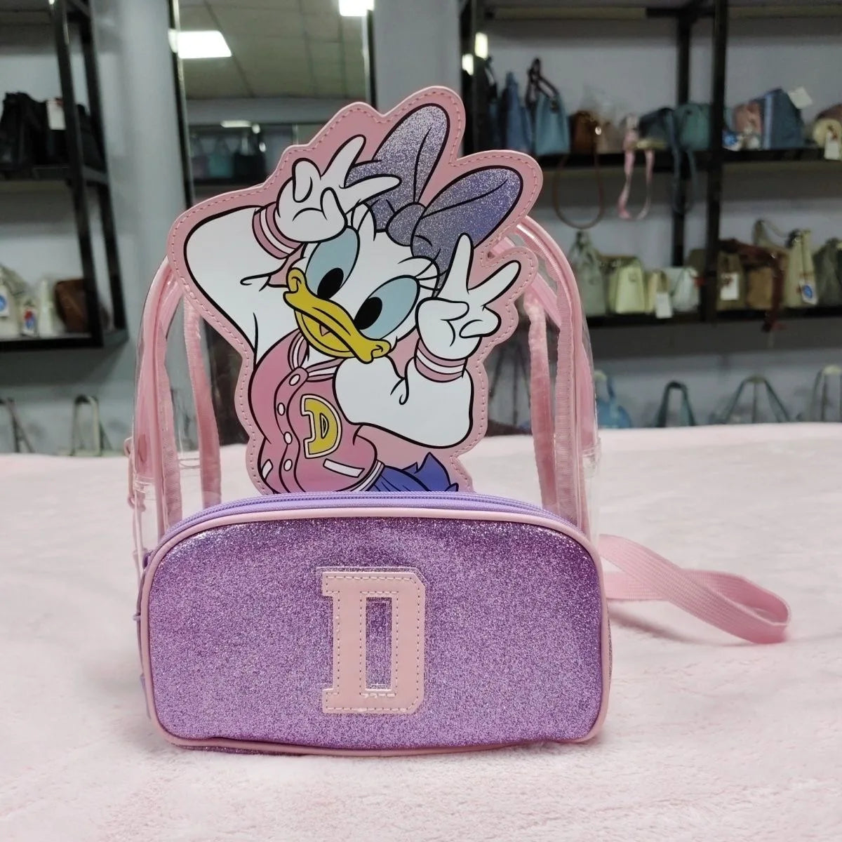 New Disney cartoon Daisy Backpack  bag  Kindergarten school bag lady Backpack - Ohberri