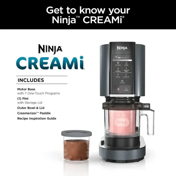 Ninja NC299AMZ CREAMi Ice Cream Maker, for Gelato, Mix-ins, Milkshakes, Sorbet, Smoothie Bowls & More Ohberri