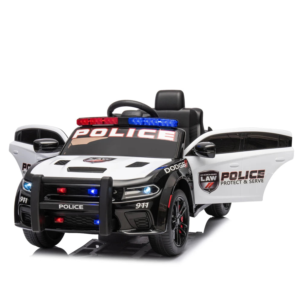 Licensed Dodge Charger,12v Kids ride on police car W/ Remote Control Ohberri