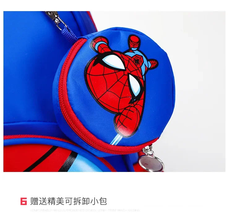 New Children School Bag Boys Girls Spider Man Cartoon Kindergarten Schoolbags Kids Orthopedic Backpacks 4-13 Year - Ohberri