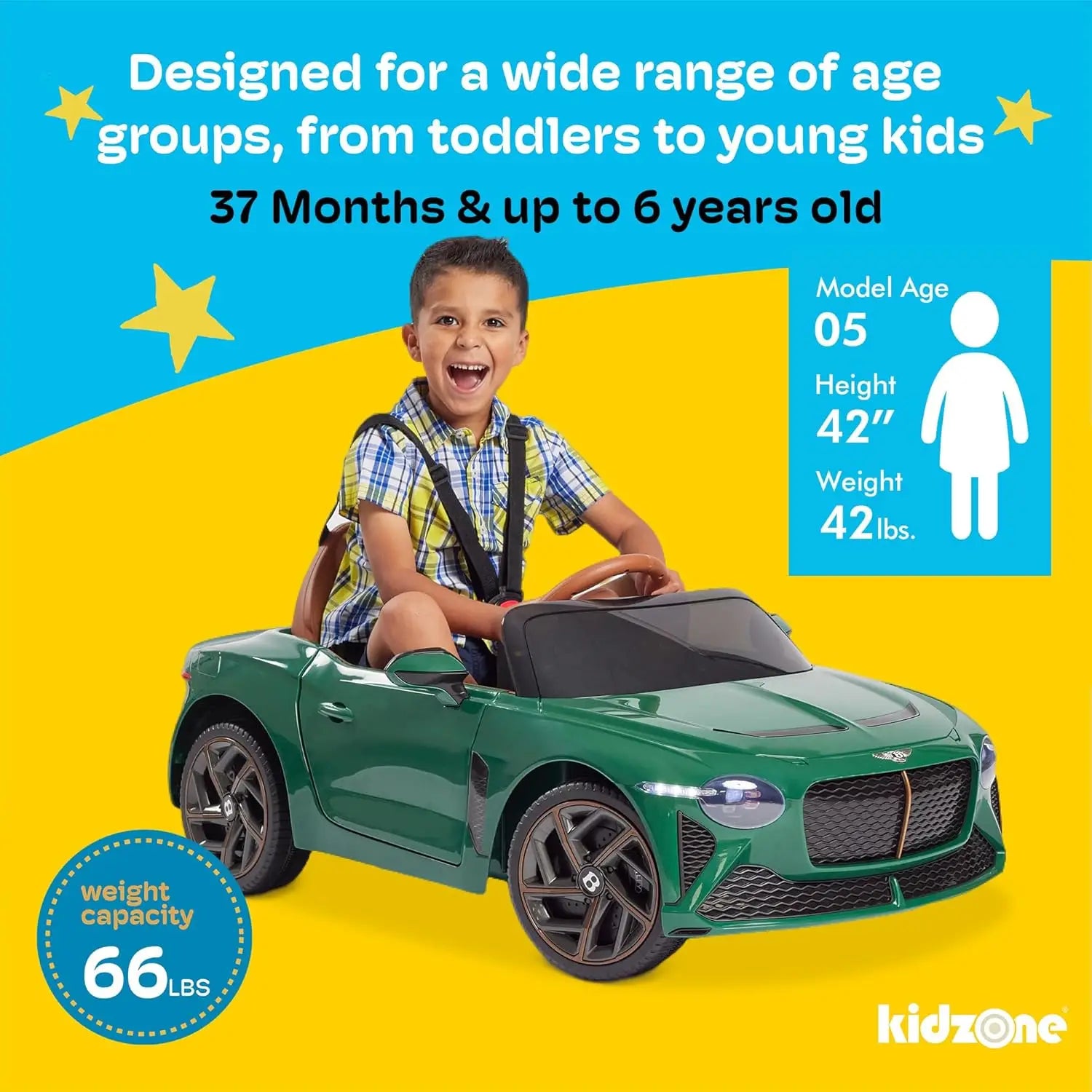 12V Battery Powered Electric Vehicle Toy w/Parent Remote Control, 3 Speeds - Ohberri