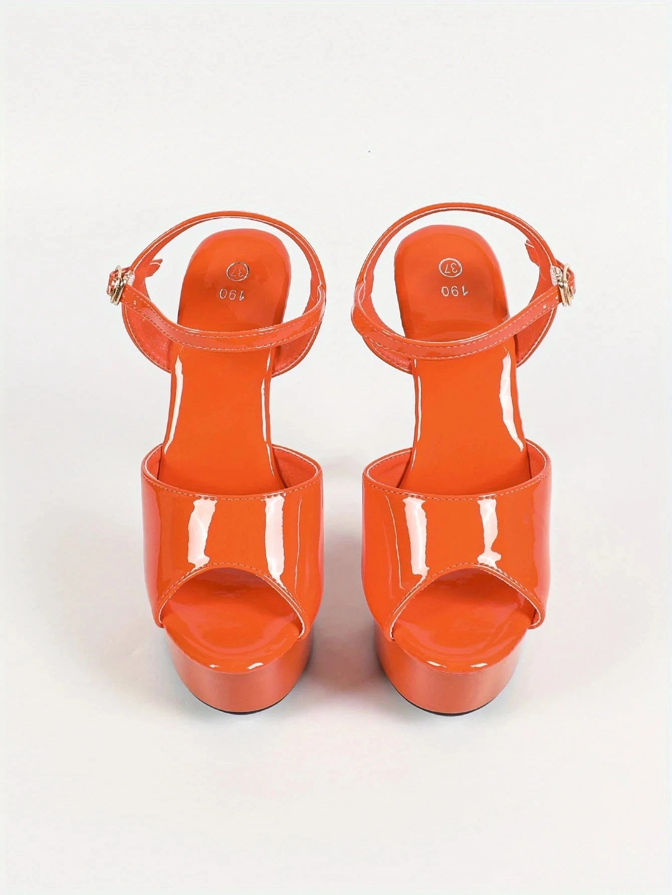 Leather Slim High-heel- Khaki Color Ohberri