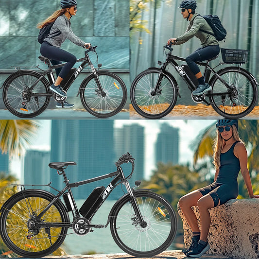 1000W Motor Peak 48V Electric Bike 26 inch Electric Mountain Bike 50Miles Range 20MPH - Ohberri