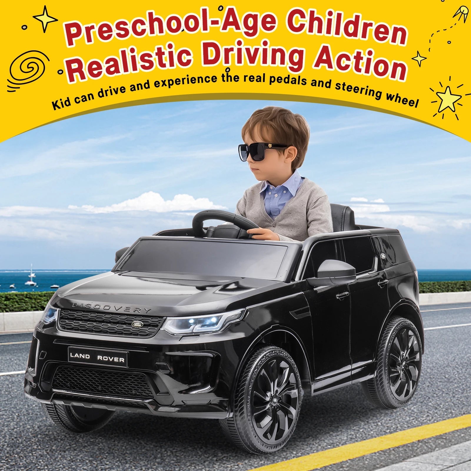 Ride on Car for Kids 12V power Battery Electric Vehicles Ride On Truck w/ Remote Control Ohberri