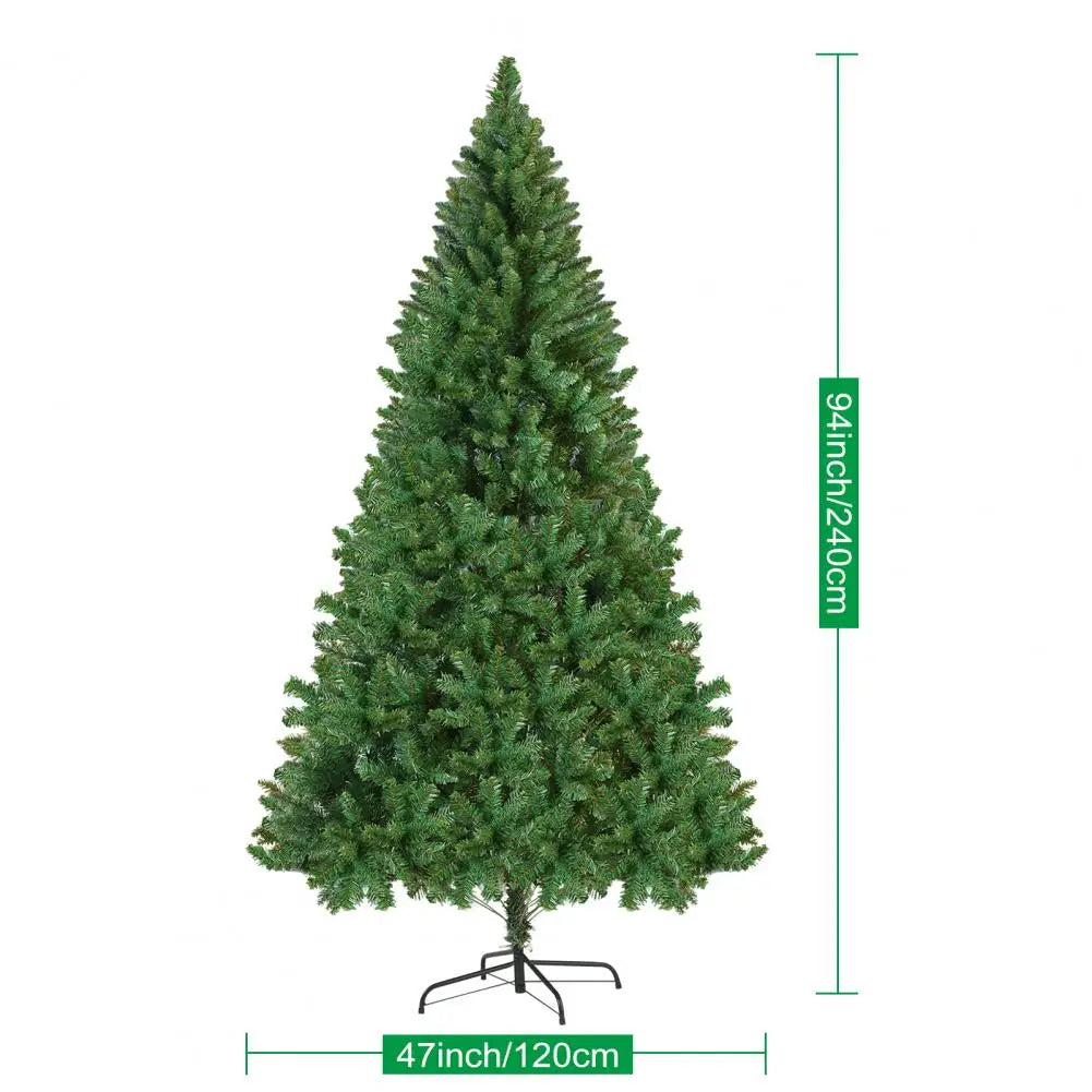 8FT Artificial Christmas Tree, Christmas Holiday Pencil Tree with Thick Branch Tips Ohberri