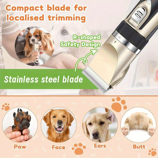 Professional Wireless Electric Pet Grooming Kit Ohberri