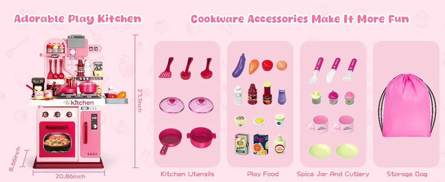 Kids Kitchen Playset and Kitchen Accessories Ohberri