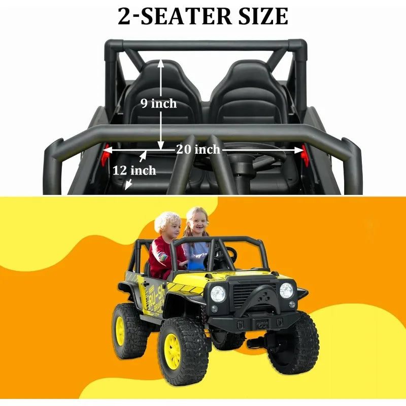 2 Seater Power Wheels 4WD UTV Ride On Car Ohberri
