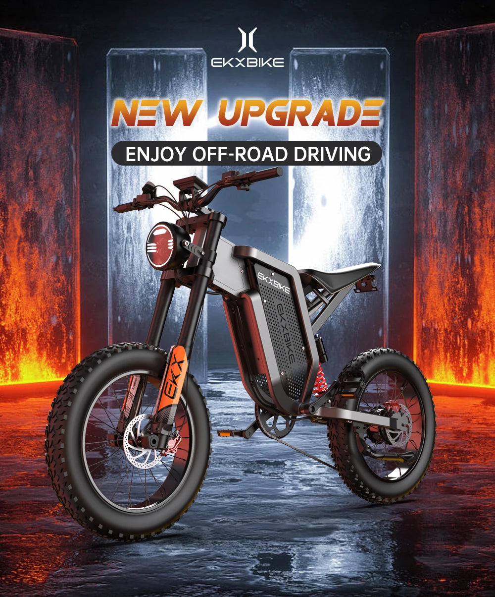 Electric Bike 2000W 48V35AH 55km/h 20“*4.0 Off Road Mountain Ebike - Ohberri