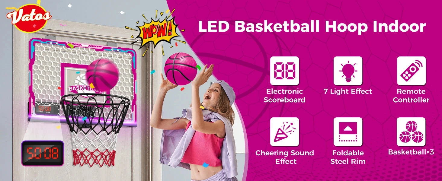 Basketball Hoop Mini Scoreboard for Girls Ohberri