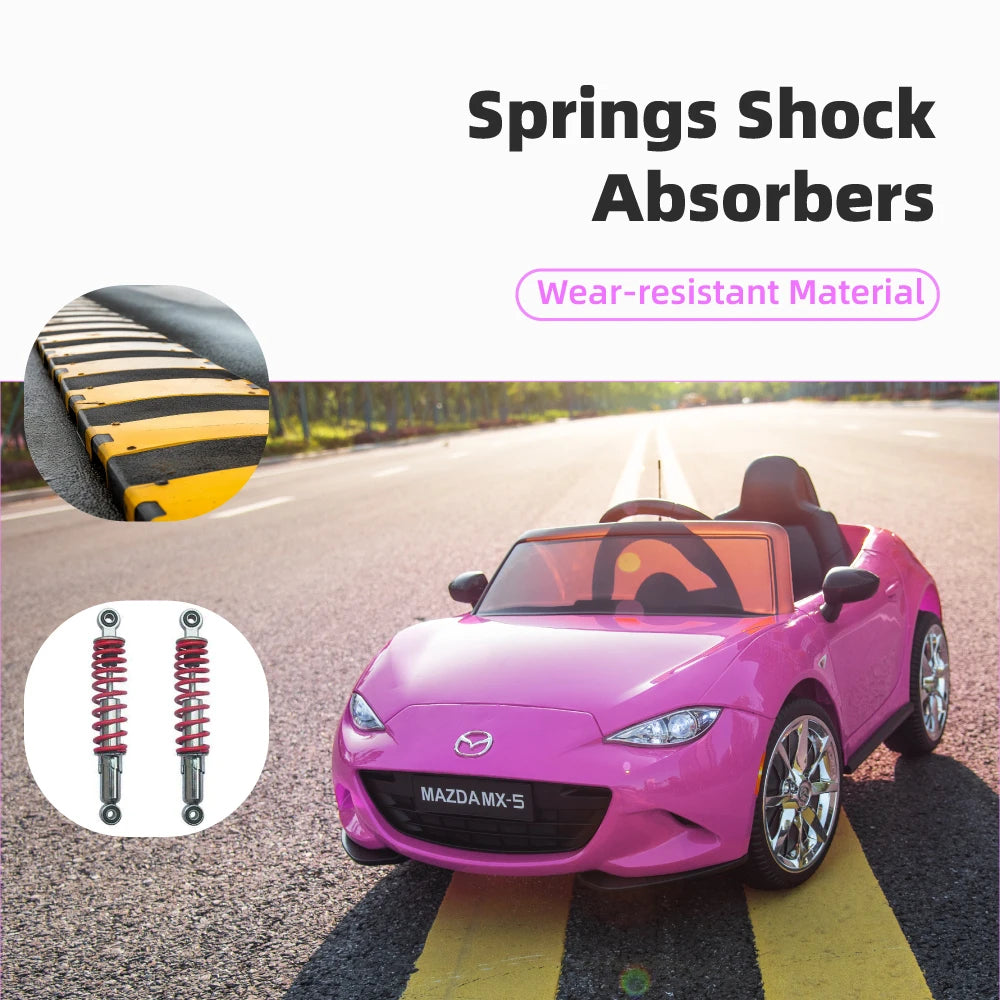 12V Mazda MX-5 Electric Car for Kids with Parent Remote Control, Lights, Music - Ohberri