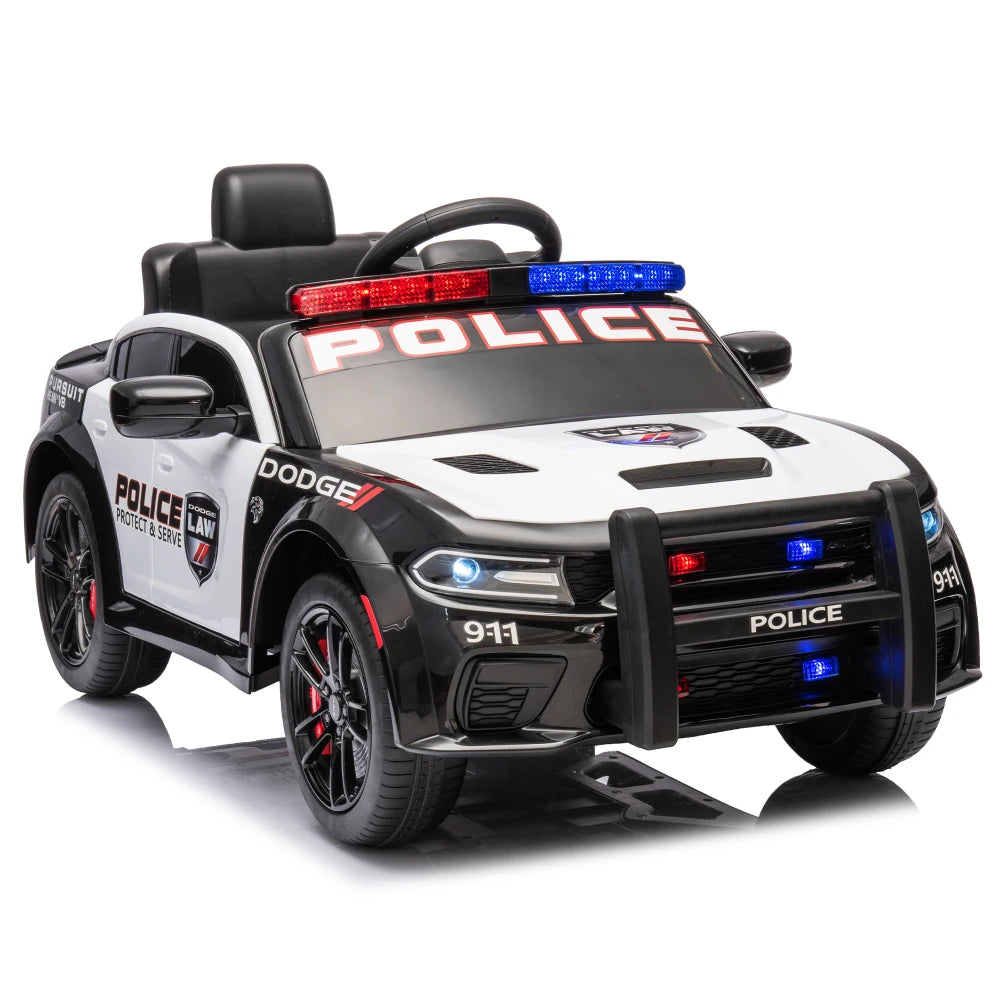 Licensed Dodge Charger,12v Kids ride on police car W/ Remote Control Ohberri