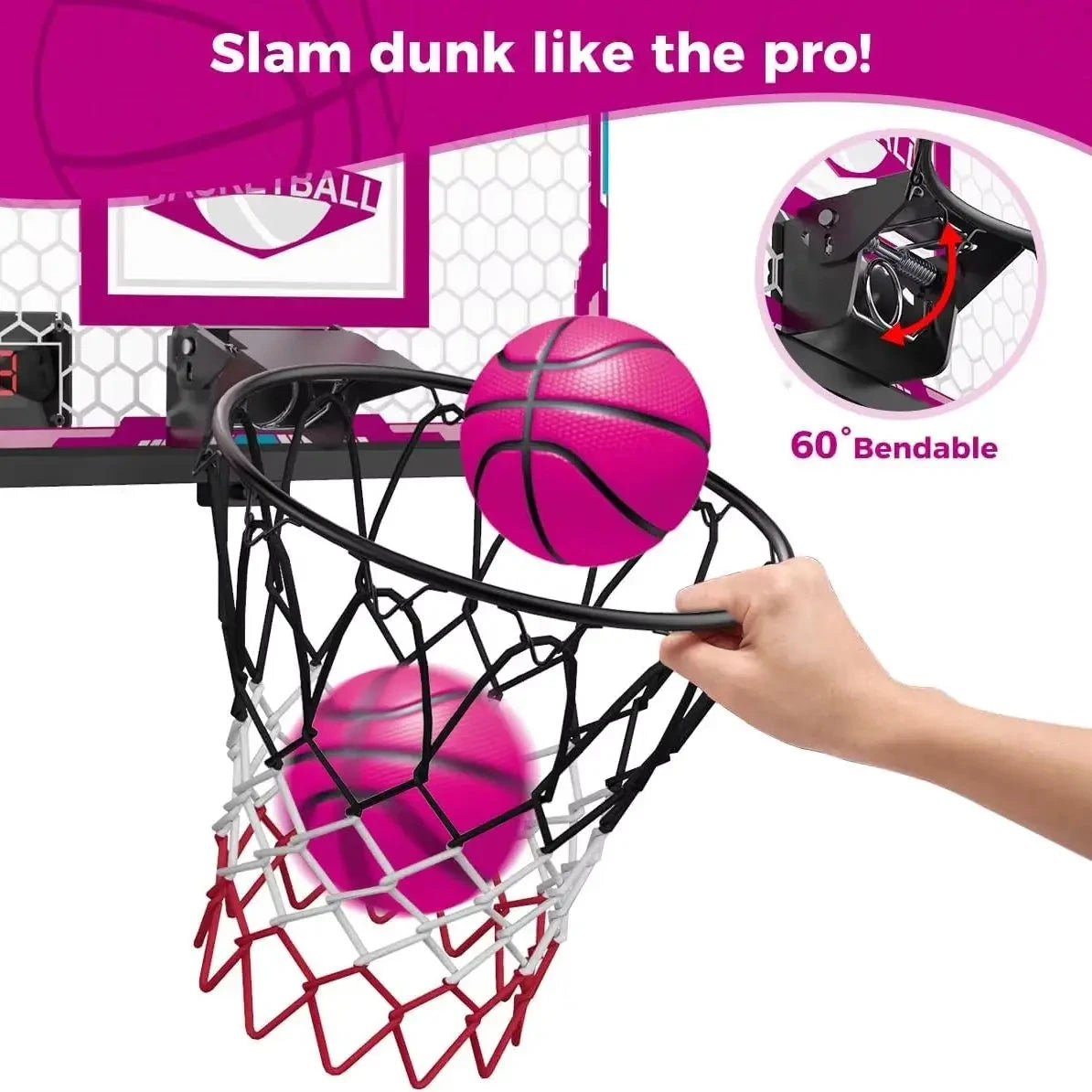 Basketball Hoop Mini Scoreboard for Girls Ohberri