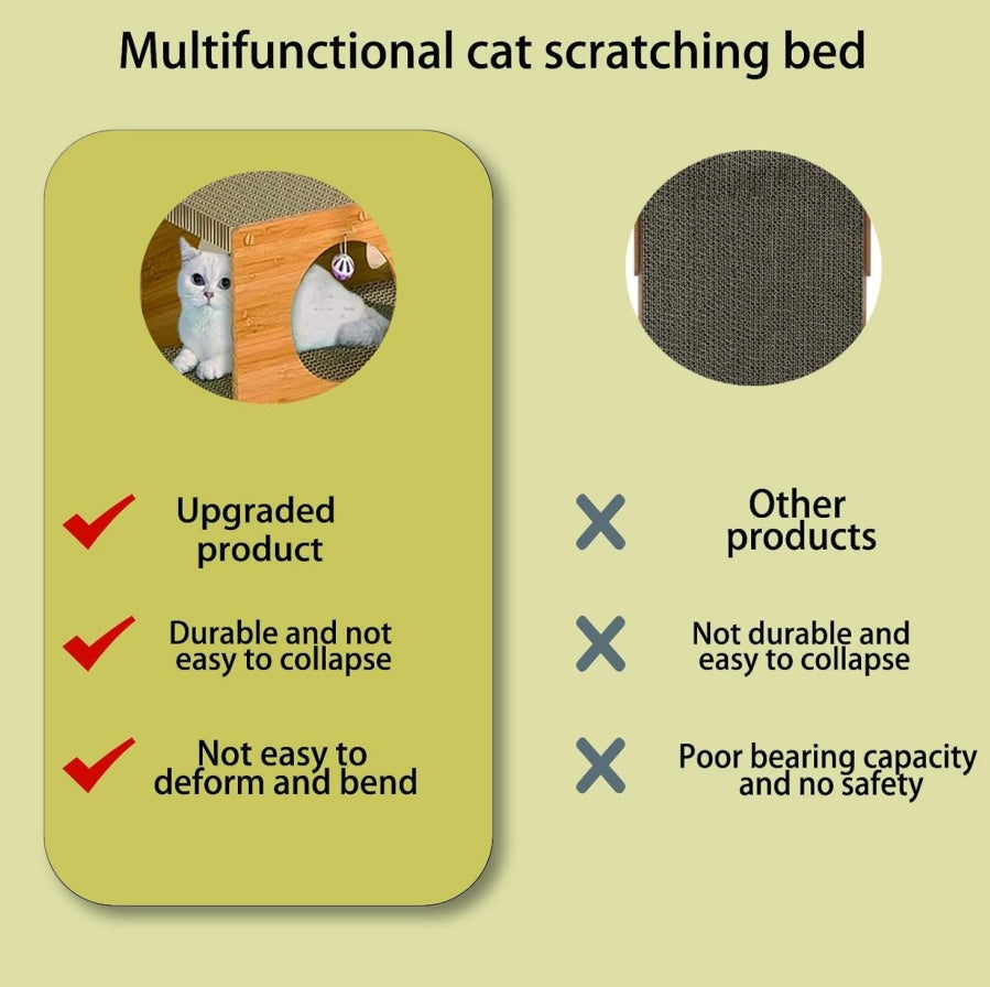 MUlti-Hole Fun Cat Tunnel With Scratching Board My Store