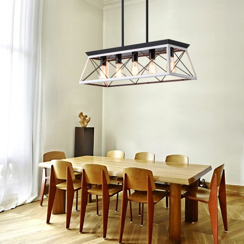 5 Lamps Farmhouse Chandelier Inkedjoy
