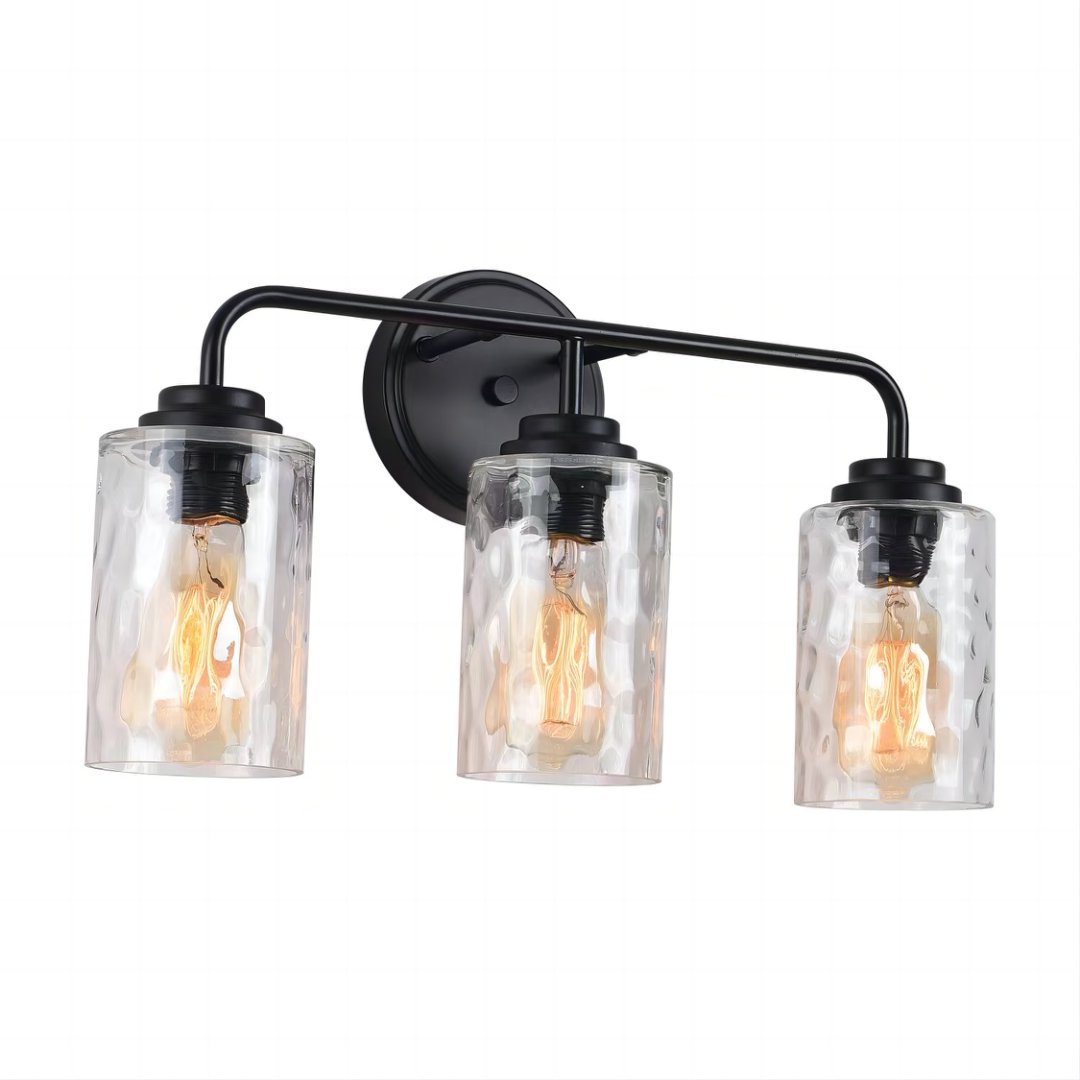 3-Light With Clear Glass Glacier Shade My Store