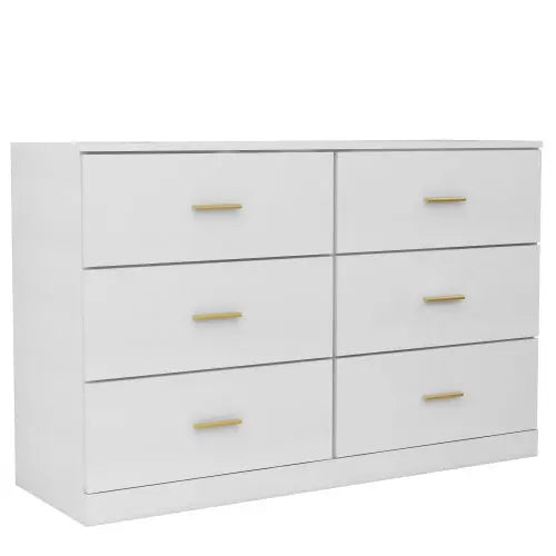 Modern White 6-drawer Dresser My Store