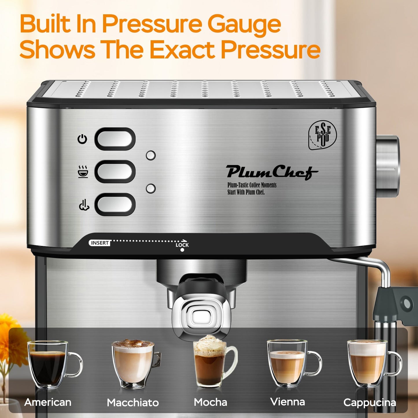 20 Bar Professional Espresso Machine Inkedjoy