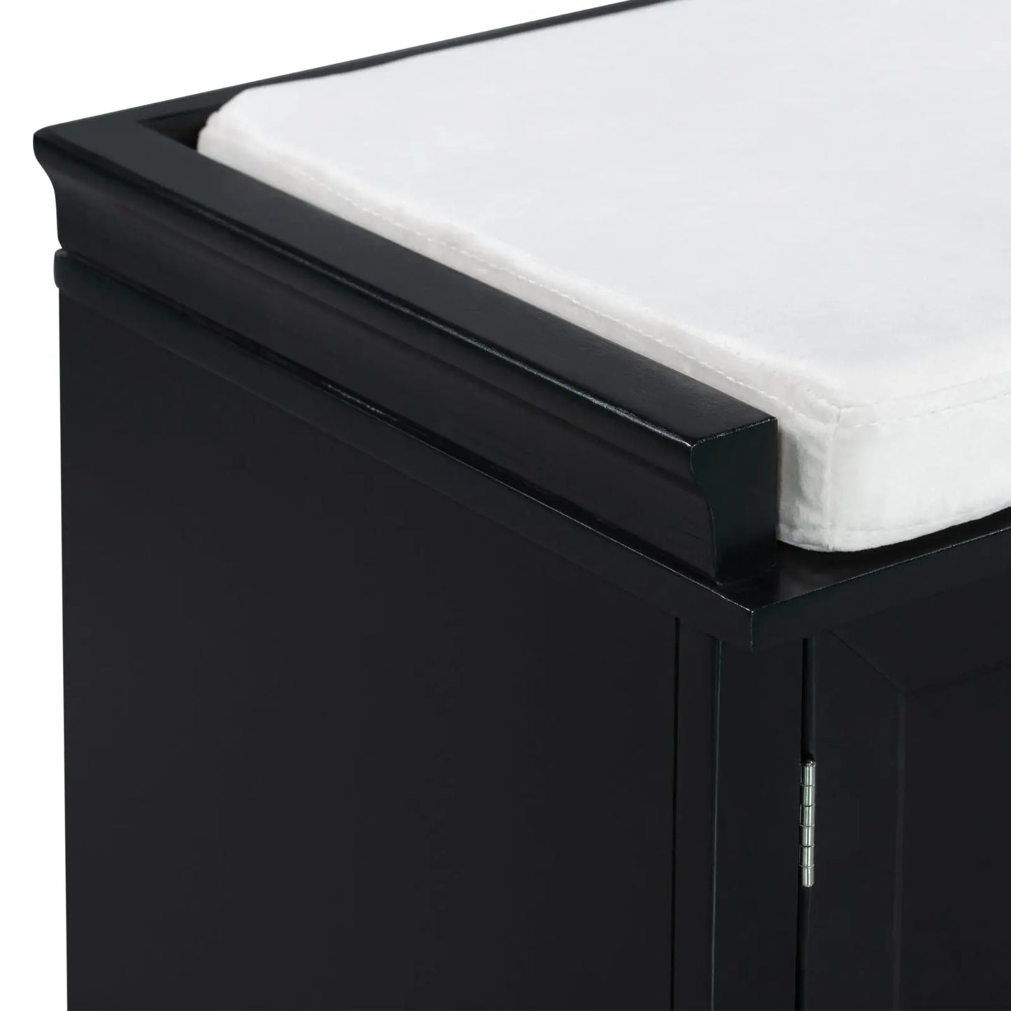Storage Bench With Drawers, Cabinets & Removable Cushion For Living Room My Store