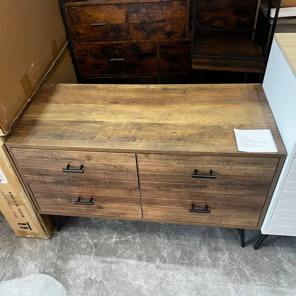 Wooden Dresser With 6 Drawers My Store
