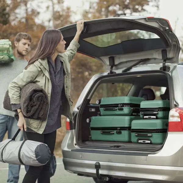 Vertical Stripe Four In One Suitcase Inkedjoy