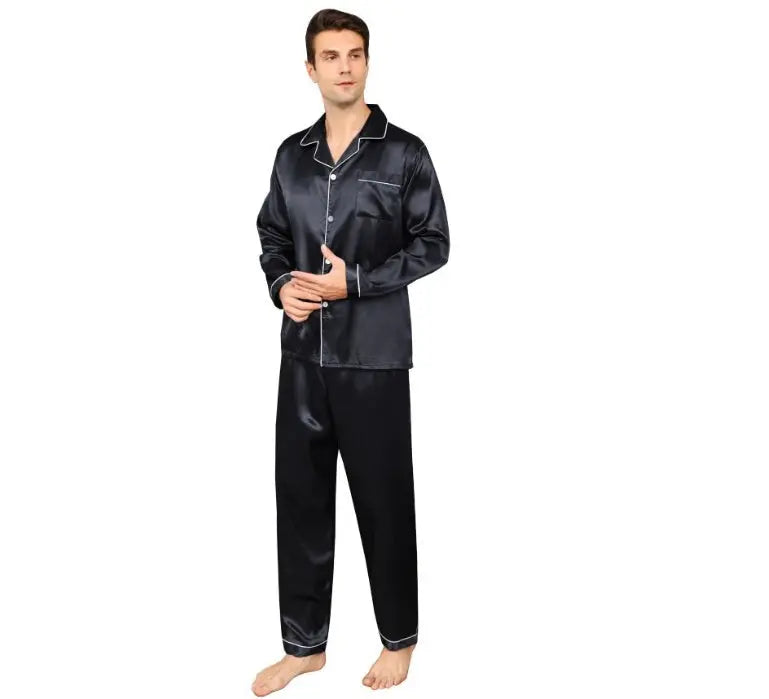 Ice Silk Men's Pajama Set My Store