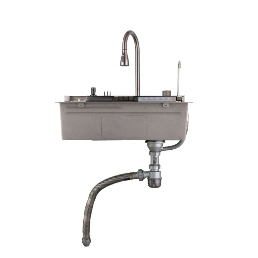 Pull-out Facuet Single Bowl Sink Kitchen Ohberri