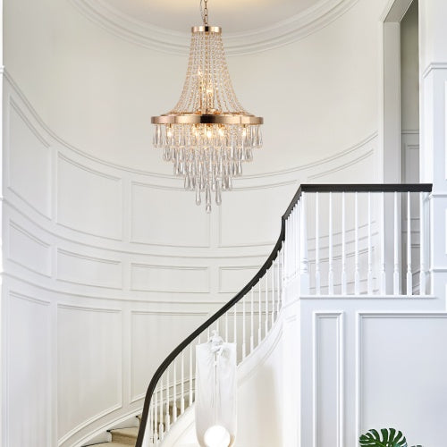 Golden Crystal Chandelier Inkedjoy