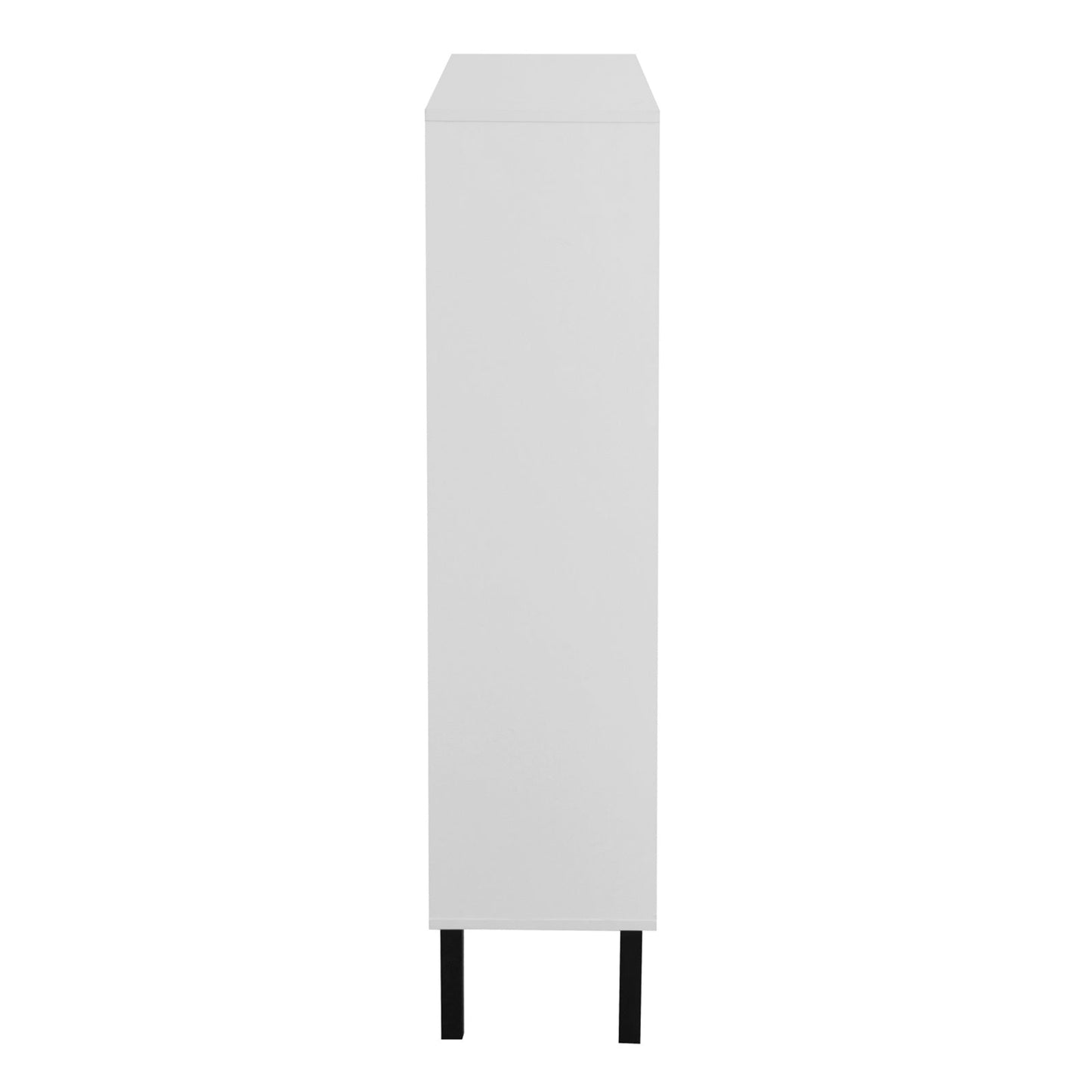 Modern Shoe Cabinet With Drawers & Metal Legs Inkedjoy