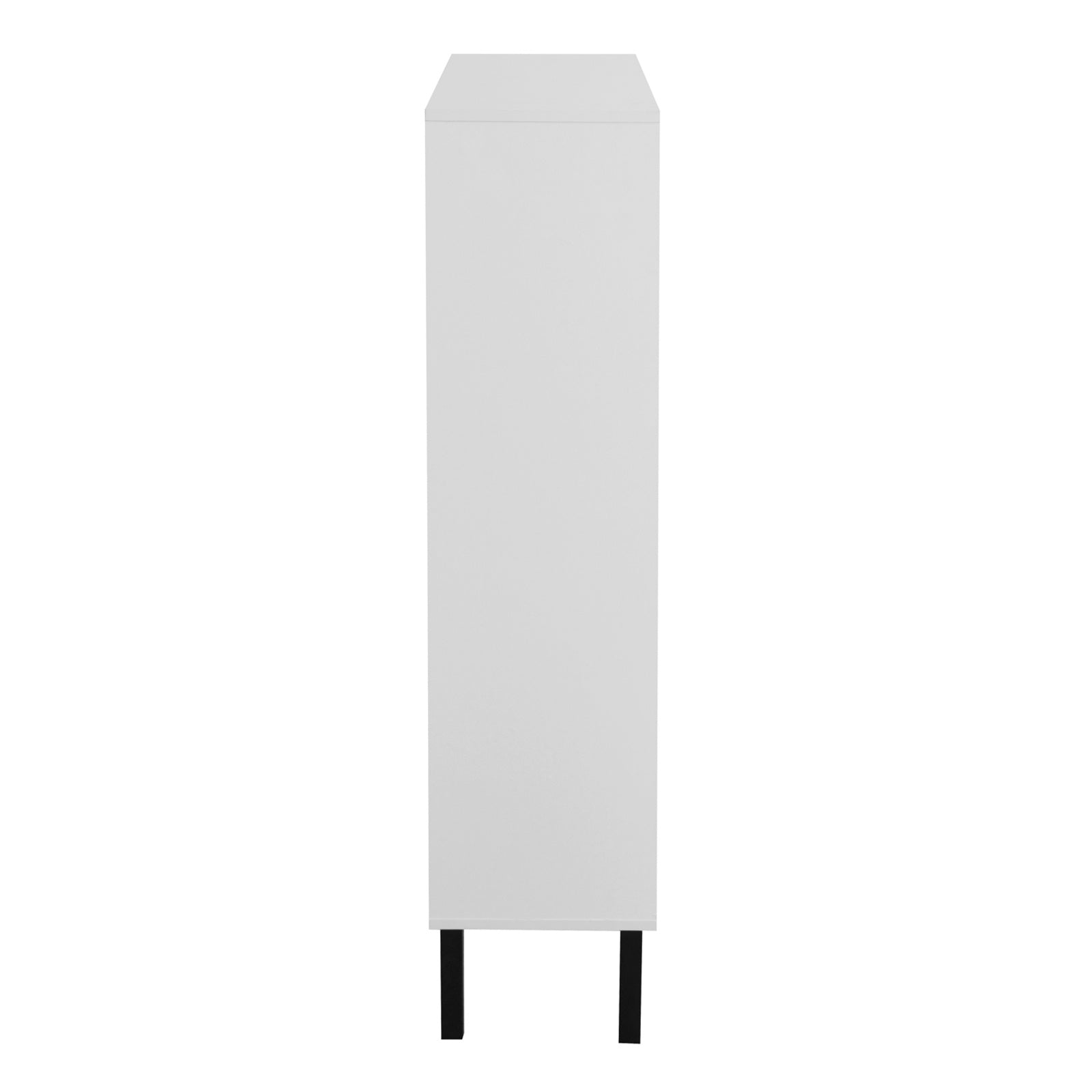 Modern Shoe Cabinet With Drawers & Metal Legs Inkedjoy