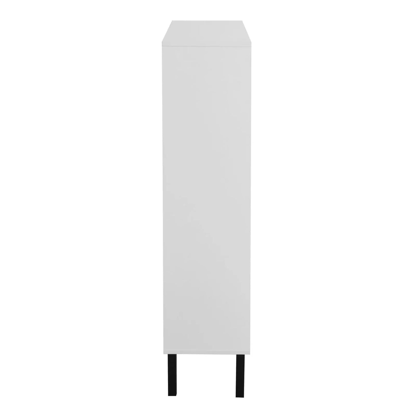 Modern Shoe Cabinet With Drawers & Metal Legs Inkedjoy