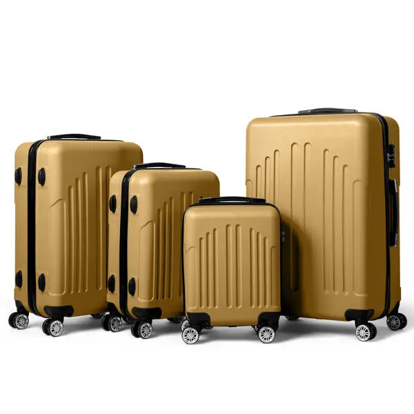 Vertical Striped Four In One Suitcase Inkedjoy