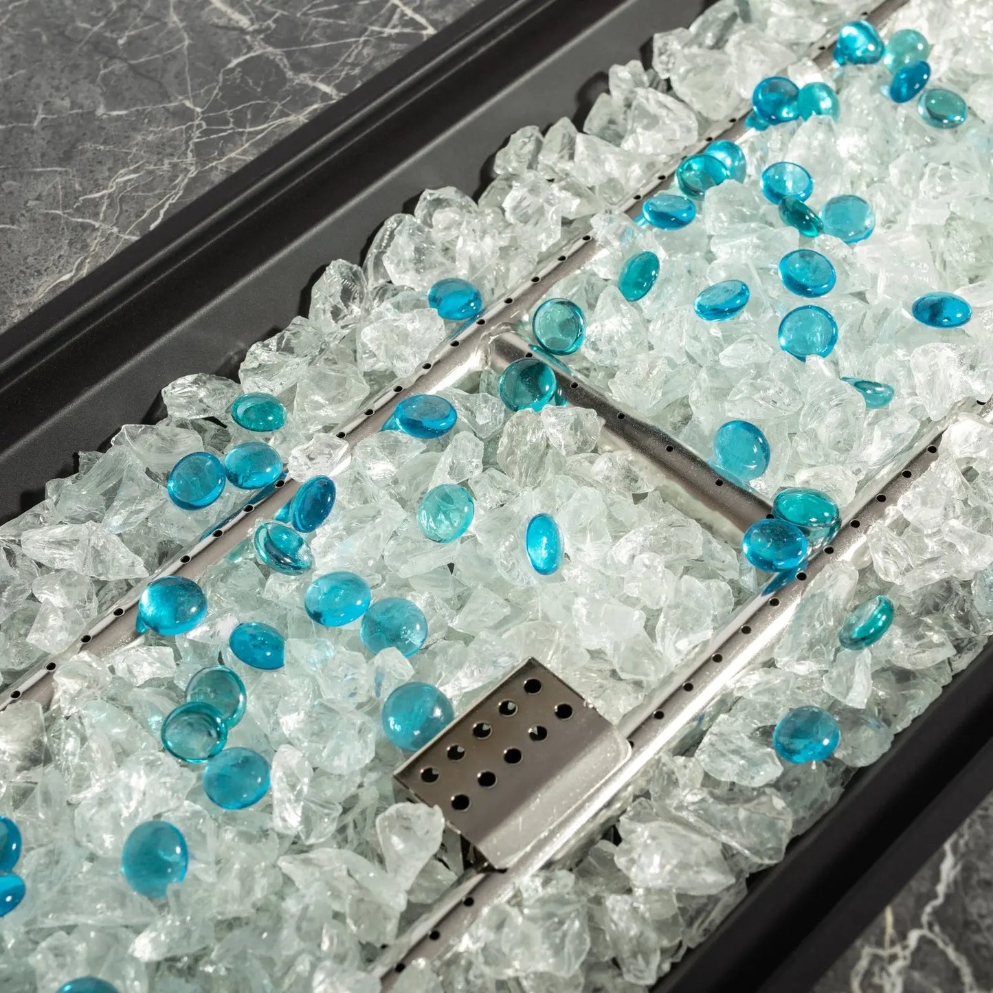 Outdoor Propane Fire Pit Table, Ceramic Tabletop Gas Fire Table My Store