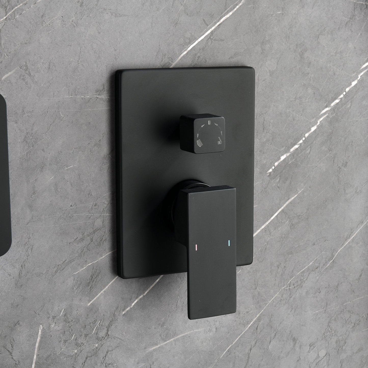 Shower System With Hand-held, Slide Bar, Spray Inkedjoy