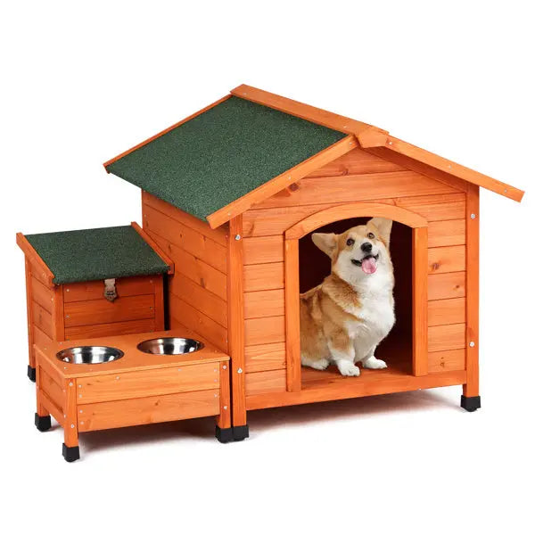 Green Asphalt Roof Golden Red Pet House My Store