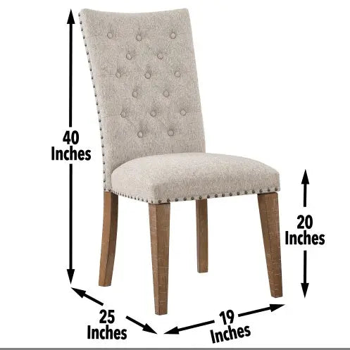 Riverdale - Side Chair Oatmeal My Store