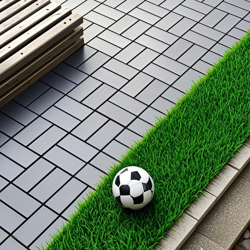 Waterproof, Wear-resistant, DIY Assembly, Garden, Courtyard, Balcony,plastic Flooring Inkedjoy